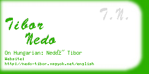 tibor nedo business card